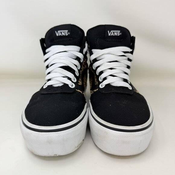 Vans Ward Platform Cheetah Print Sneakers Shoes Black Tan Women’s Size 6.5 - Picture 3 of 7